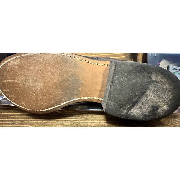 Laredo Vintage Untilitarian 2 Tone Boots Witchy 90s Grunge Made In USA Heritage - Picture 6 of 14